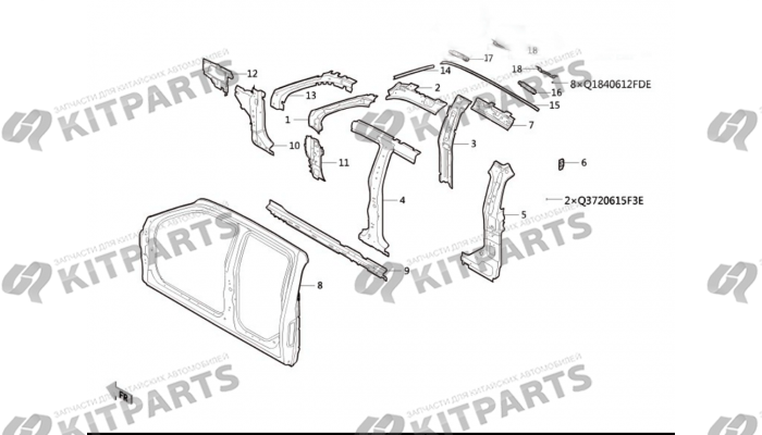 Боковая панель 2 Haval Wingle 7