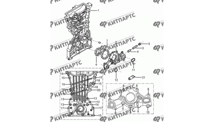 Масляный насос S30 (E-Teco) Dong Feng